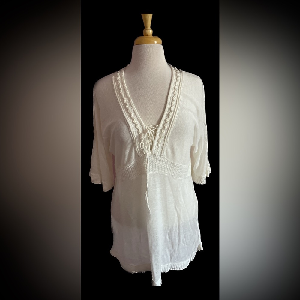 Michael Kors Cream Knit Top